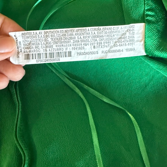 Zara Emerald Green Top - Picture 8 of 8